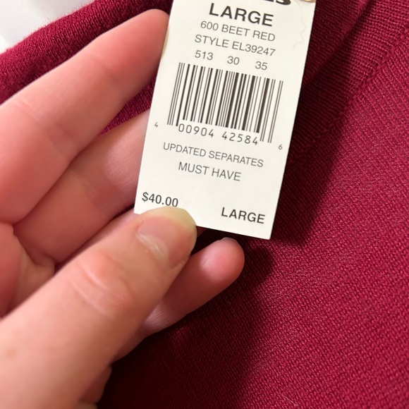 🐆3/$15 NWT Elle long sleeve turtle neck - Picture 6 of 8